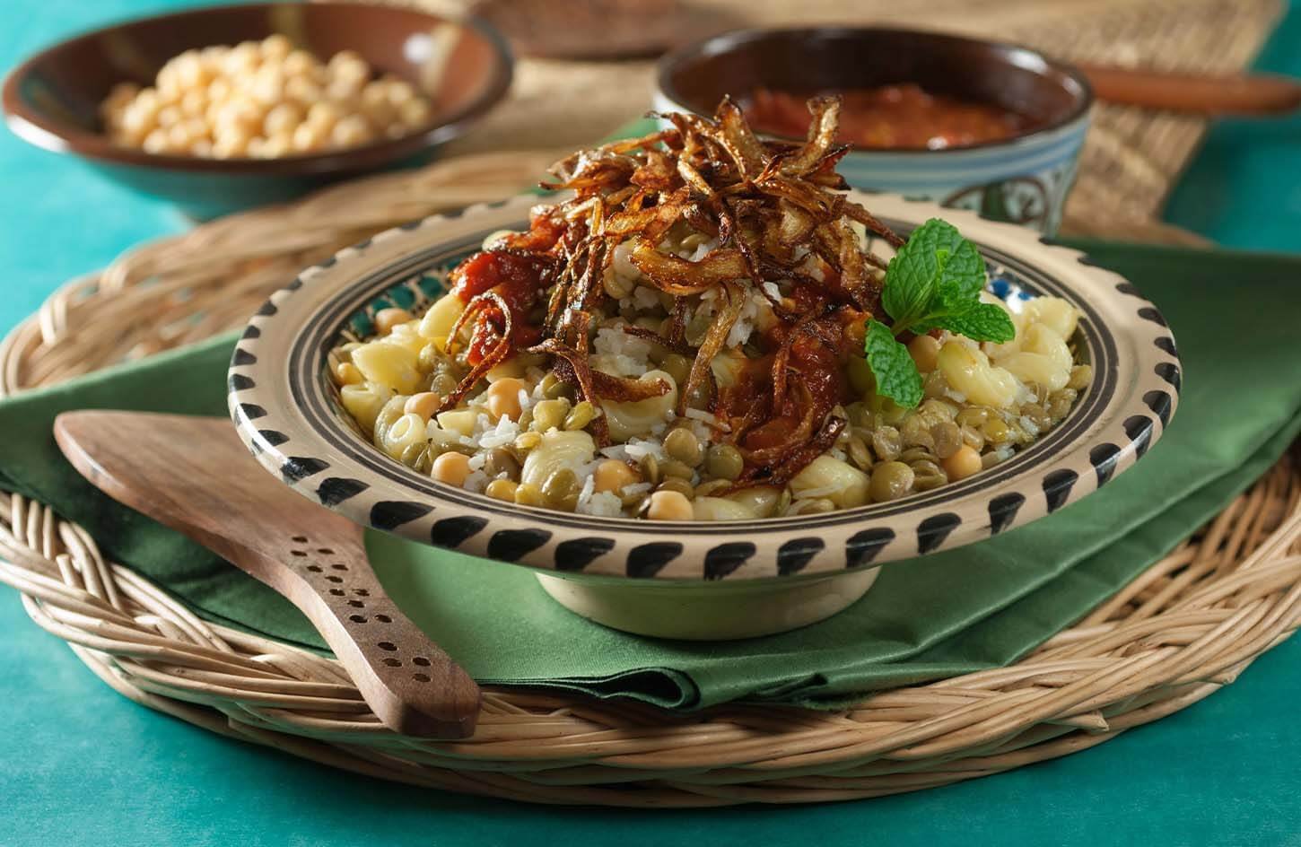 A Imagen De Koshari La Comida Egipcia Mas Famosa