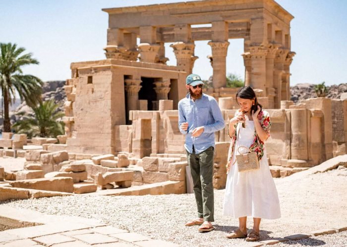 Gran Foto De La Pareja Del Templo De Philae