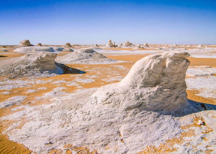 Una Maravillosa Imagen De Las Dunas Blancas Del Desierto Blanco